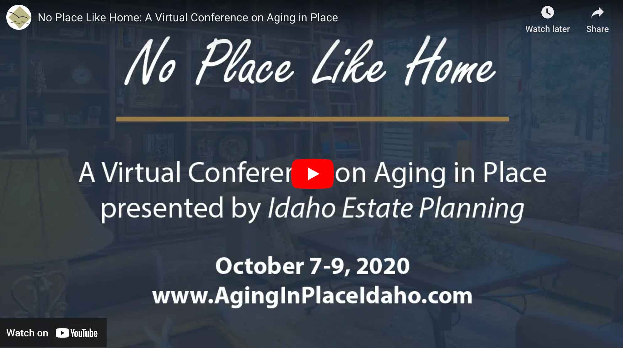 No Place Like Home: A Virtual Conference on Aging in Place